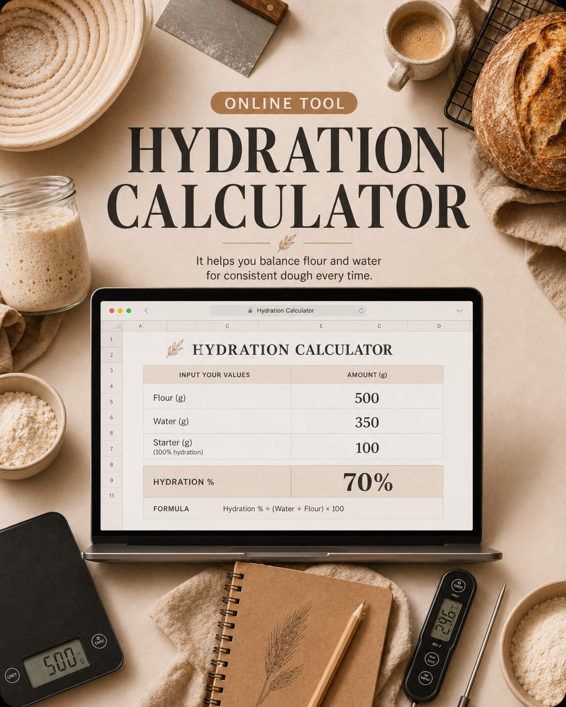 Bonus: online hydration calculator